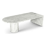 Salerno Marble Coffee Table in White