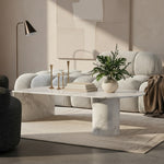 Salerno Marble Coffee Table in White