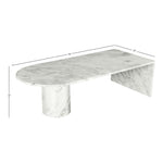 Salerno Marble Coffee Table in White