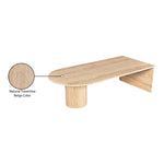 Salerno Travertine Coffee Table in Natural