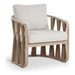 San Pietro Water Resilient Fabric Upholstered Outdoor Patio Chair in Beige