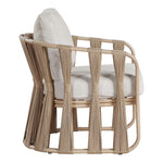 San Pietro Water Resilient Fabric Upholstered Outdoor Patio Chair in Beige
