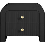 Artisto Ash Veneer Nightstand in Black