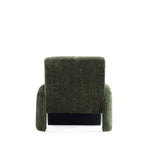 Verandah Chenille Lounge Chair in Olive Green