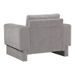 Madeline Chenille Fabric Upholstered Chair in Grey