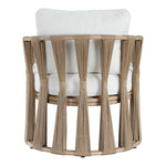 San Pietro Water Resilient Fabric Upholstered Outdoor Patio Chair in Cream