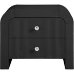 Artisto Ash Veneer Nightstand in Black