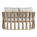 San Pietro 60.5" Water Resilient Fabric Upholstered Outdoor Patio Loveseat in Beige