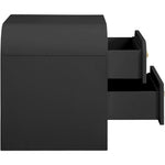 Artisto Ash Veneer Nightstand in Black