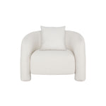 Sylvia Tweed Lounge Chair in Ivory