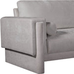 Madeline Chenille Fabric Upholstered Chair in Grey