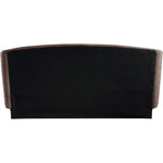 Sandro Chenille Fabric Upholstered King Bed in Brown