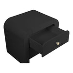 Artisto Ash Veneer Nightstand in Black