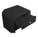 Artisto Ash Veneer Nightstand in Black