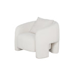 Sylvia Tweed Lounge Chair in Ivory