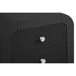 Artisto Ash Veneer Nightstand in Black