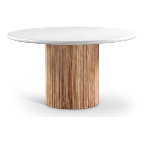 Sanremo 53" Finished Concrete Indoor / Outdoor Dining Table in White