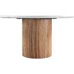 Sanremo 53" Finished Concrete Indoor / Outdoor Dining Table in White