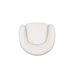 Sylvia Tweed Lounge Chair in Ivory