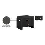 Artisto Ash Veneer Nightstand in Black