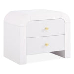 Artisto Ash Veneer Nightstand in White