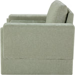 Madeline Chenille Fabric Upholstered Chair in Mint