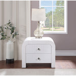 Artisto Ash Veneer Nightstand in White
