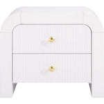 Artisto Ash Veneer Nightstand in White