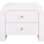 Artisto Ash Veneer Nightstand in White
