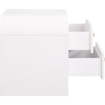 Artisto Ash Veneer Nightstand in White