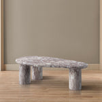 Sassari Marble Finish Concrete Indoor / Outdoor Coffee Table in Brown