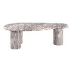 Sassari Marble Finish Concrete Indoor / Outdoor Coffee Table in Brown