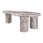 Sassari Marble Finish Concrete Indoor / Outdoor Coffee Table in Brown