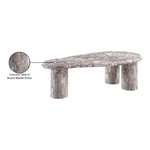 Sassari Marble Finish Concrete Indoor / Outdoor Coffee Table in Brown