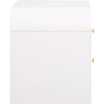Artisto Ash Veneer Nightstand in White