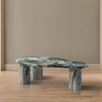 Sassari Marble Finish Concrete Indoor / Outdoor Coffee Table in Green