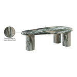 Sassari Marble Finish Concrete Indoor / Outdoor Coffee Table in Green