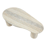 Sassari Travertine Finish Concrete Indoor / Outdoor Coffee Table in Natural