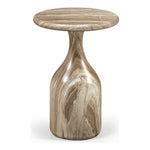 Savona Concrete Indoor/Outdoor End Table in Beige