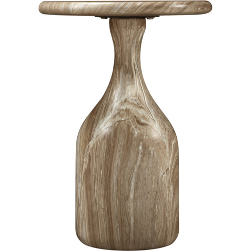 Savona Concrete Indoor/Outdoor End Table in Beige