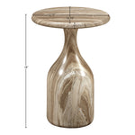 Savona Concrete Indoor/Outdoor End Table in Beige