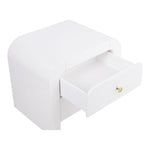Artisto Ash Veneer Nightstand in White