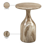 Savona Concrete Indoor/Outdoor End Table in Beige