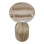 Savona Concrete Indoor/Outdoor End Table in Beige