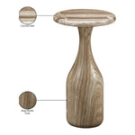 Savona Concrete Indoor/Outdoor End Table in Beige