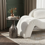 Savona Concrete Indoor/Outdoor End Table in Brown