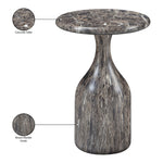 Savona Concrete Indoor/Outdoor End Table in Brown