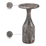 Savona Concrete Indoor/Outdoor End Table in Brown