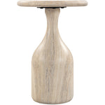 Savona Concrete Indoor/Outdoor End Table in Travertine