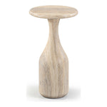 Savona Concrete Indoor/Outdoor End Table in Travertine